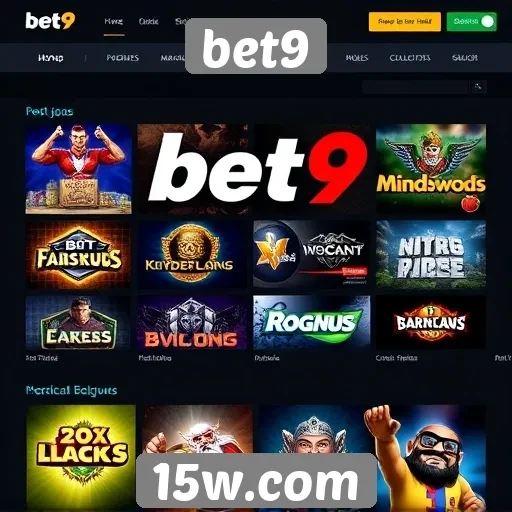 Analise da oferta de jogos no site bet9